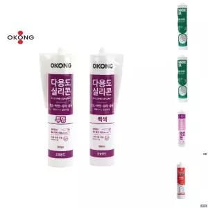 오공 다용도 실리콘 실란트 300ml/방수/접착제/다목적/마감용/외장용/접착/배란다/화장실/변기/싱크대