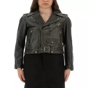 [해외배송] 26SS 골든구스 가죽 자켓 GWP00848 P00064790100 BLACK