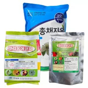 친환경 토양 살충제 세트3종 (출처 본문참조-탄저병 총채벌레 응애 고자리파리 작은뿌리파리 퇴치 제거 약)