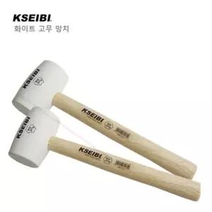 백색 고무망치/타일/망치/목수/자루/손잡이/가구/조립용/내구성/해머/손망치/팩망치/고무/논슬립
