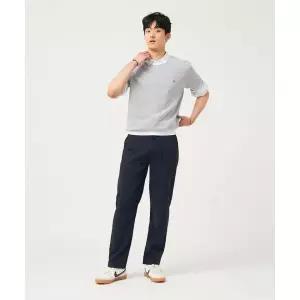 매장정품 빈폴 BEANPOLE MEN 젠틀테크 솔리드 테이퍼드 셋업 팬츠 - 애쉬 BC5321C654 189478