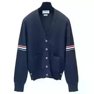 [THOM BROWNE] 톰브라운 남성 코튼 니트 가디건 MKC310AY3007-415