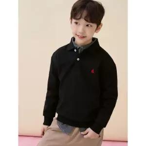 [BEANPOLE KIDS] [Essential] 요꼬 칼라 스웨트 셔츠  블랙 (BI6141UE55)