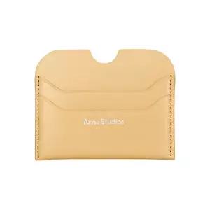 아크네스튜디오 CG0274 VANILLA YELLOW (ABV) 로고 카드지갑