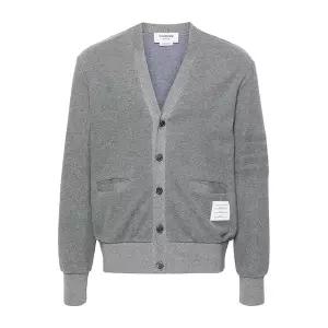 톰브라운 코튼 4바 가디건 라이트그레이 MJT513A J0191 055