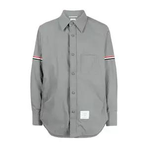 톰브라운 암밴드 셔츠 자켓 그레이 MJO067A 04391 035