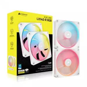 CORSAIR iCUE LINK LX140-R RGB STARTER KIT Reverse (2팩, 화이트)