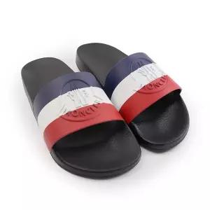 몽클레르 남성 Basile 러버 슬라이드 슬리퍼 샌들 4C00020 01A49 998
