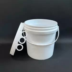 HDPE 2리터 낱개 원형플라스틱통 바게스 바케스 광구 페일 용기