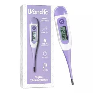 여성 생식력을 위한 Wondfo 디지털 기초 체온계 - 배란 및 임신 추적을 BBT 높은 정확도와 LCD 디스플레이