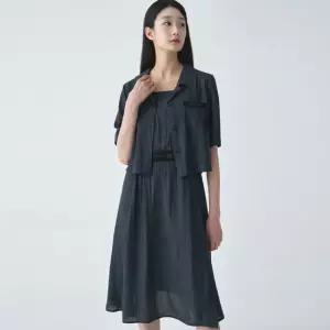 [지센] 여성 레이어드 2IN1 원피스 LCOPO594_DG