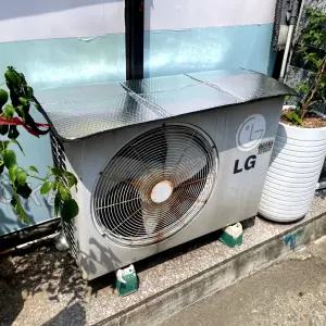 에어컨 실외기 열차단 차광막 가림막 커버 덮개
