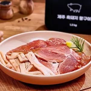 [모락상회] 단짠단짠 제주 프리미엄 흑돼지 왕구이 양념구이 돼지갈비 1.2kg
