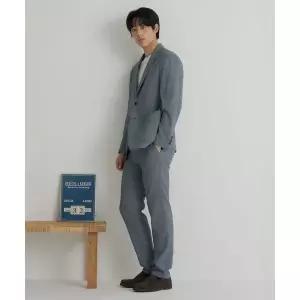 빈폴 BEANPOLE MEN 시어서커 패턴 셋업 스탠다드핏 팬츠 네이비 BC6321C54R 372933
