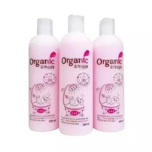 오가닉 고양이샴푸 어린고양이용 500ml x 3통 반려묘 애묘 저자극 보습효과 샴푸 목욕