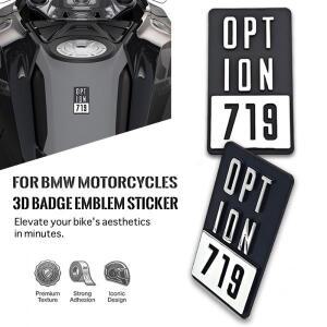 옵션 719 3D 엠블럼 배지 스티커 릴리프 데칼 범용 탱크 BMW 오토바이용 R1200GS F750GS