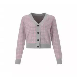[숲][숲] 웨이브 패턴 브이넥 카디건 (SZ3GD35)