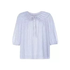 [숲][숲] 리본 타이넥 스트라이프 블라우스 (OZ4LST5)