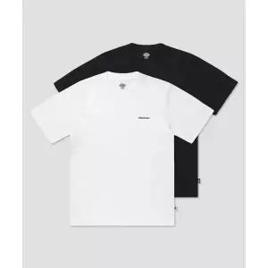 브랜드정품 DICKIES [2PACK] 베이직 폰트 로고 티셔츠 WhiteBlack 138345