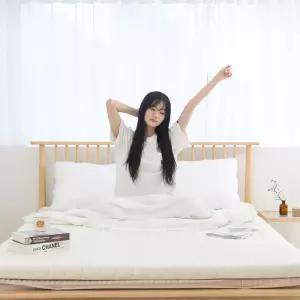 [소보루룸] 허리에좋은 3단 접이식 매트리스 바닥 침대 단단한 토퍼 6cm MS 멀티싱글