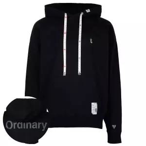 26SS 미하라야스히로 레온 자수 블랙 남성 후드 티셔츠 J16HD791 BLACK