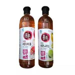 홍초 저당 레몬라임 1.5L + 레드애플 1.5L