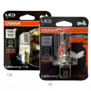 오토바이 LED 전구 헤드라이트 전구 범용흰색노란색 헤드라이트 T19/H4 높음/낮음 엔진