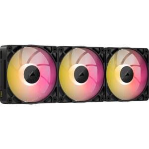 corsair icue 링크 rx120 max rgb 두꺼운 팩 pwm 돔 시스템 블랙 트리플 허브 팬과 마그네틱 u2013 베어링 120mm 고압