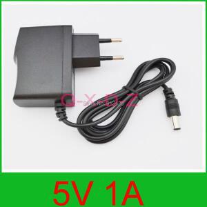 1Pcs DC 5V 1A 및 1000mA AC 100-240V 변환기 어댑터 전원 공급 장치 EU 플러그 5.5mm x 2.1mm