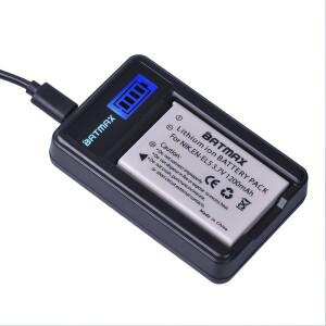 니콘 쿨픽스 P90 P80 P4 P530 P6000용 배트맥스 EN-EL5 배터리 + LCD USB 충전기