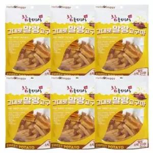 [JED] 스틱 영양 고구마 250g 반건조 강아지 간식 6P 말랑