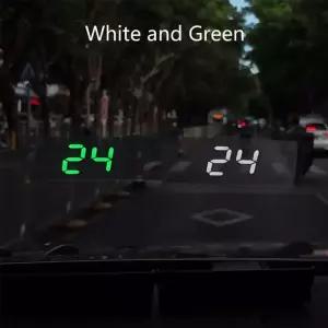 헤드업 디스플레이 GPS HUD 디지털 속도계 플러그 앤 플레이 프로젝터 자동차 액세서리 전면 유리 KMH 빅