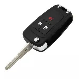 Keyecu 교체 원격 자동차 키 쉘 케이스 커버 Chevrolet Spark 용 3 버튼 202 203 204 205 206