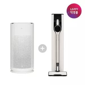 [롯데백화점]LG전자 [LG전자 직영] LG 공기청정기+청소기 세트모델 AS105GWJC+AX920BWE