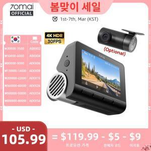 70mai 대시캠 A810S 4K HDR GPS ADAS 자동 녹화 듀얼 채널  감지 LTE 차량용 글로벌 버전