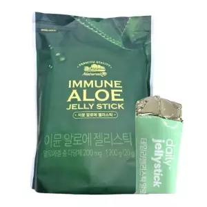 이뮨 알로에 베라 젤리 스틱 60포 대용량 백포도맛