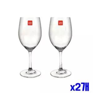 bns 고급 투명 유리 와인잔 2P 350ml x2개 와인글라스