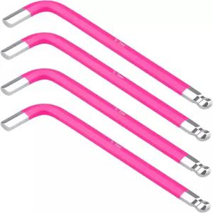 Skweaert 4 PCS 2mm 볼 엔드 앨런 헥스 키 렌치 내부 헥사곤 스패너 L자형 롱 암 S2 강철 수리 도구