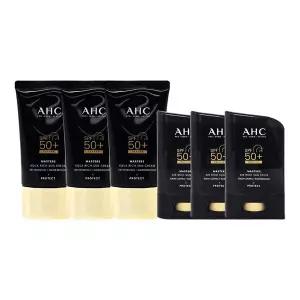 [AHC] 마스터즈 아쿠아 리치 선크림 대용량 60ml 3개+리치 선스틱 22g 3개_P421758922