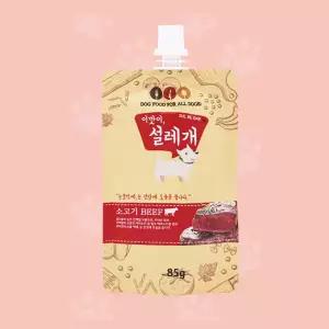 헬로도기 설레개 대용량 짜먹는강아지츄르 소고기 85g