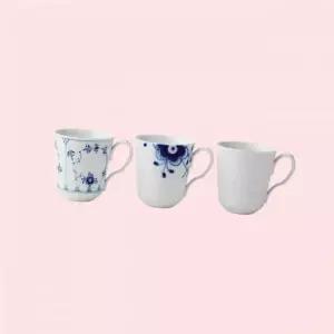 로얄코펜하겐 히스토리 기프트 믹스 플루티드 머그 370ml 3종 2960925 4594689