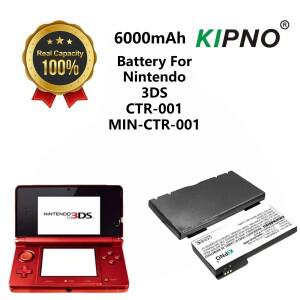 3.7V 6000mAh 대용량 게임 콘솔 배터리 Nintendo호환 3DS CTR-003 CTR-A-AB MIN-CTR-001 백 커버와 호환 가