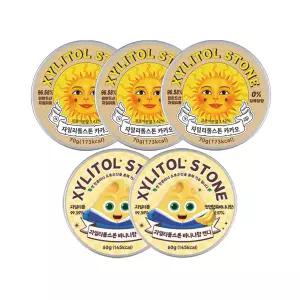 [자일리톨스톤] 자일리톨스톤 카카오 70g x 3개+브레드이발소 바나나향 60g x 2개