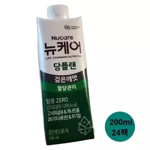 뉴케어 고소한 검은깨맛 당 식이조절 영양식 식이섬유 단백질 식단 200ml 24팩