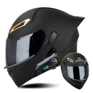 MOTOBOSS 바이크 헬멧 풀페이스 블루투스 탑재 시스템 플립업 남성용 여성용 사계절 대응 오토바이 제트 더블 실드 대형 사이즈 세탁 가능한 안감 자외선 차단 UV 보호 충격 방지 DOT 방풍 방수 통근 통학