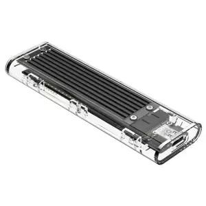 ssd 외장 케이스 초고속 포터블 휴대용 m.2 ssd 케이스 방열 알루미늄 컴퓨터 데이터 외장형 투명 간편