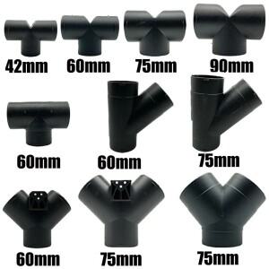 42mm 60mm 75mm 90mm 자동차 에어 벤트 덕트 T 피스 Y 분기 파이프 커넥터 스플리터 Webasto Eberspaecher