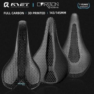 RYET 울트라 풀 카본 3D  자전거 안장 145mm 205g 79 높은 계수  섬유베이스 MTB 산악 자전거 좌석