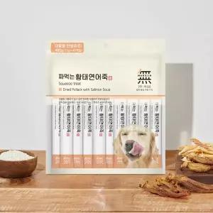 무마진 강아지 보양 간식 영양죽 대용량 짜먹는 스틱형 파우치 황태연어죽 14g x 35개입 MNA
