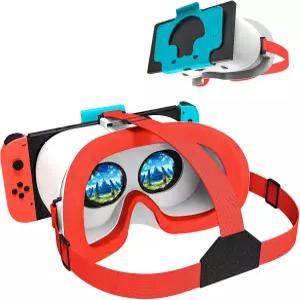오리지널 닌텐도 스위치 OLED 모델을 위한 투포이 VR 헤드셋 업그레이드 조절 가능한 HD 렌즈와 편안한